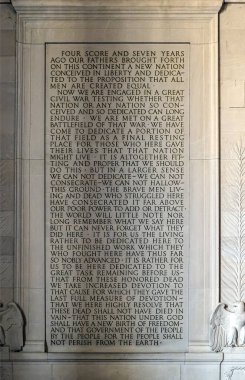 Washington, DC, ABD - 12.16.2023: Washington şehir merkezinde Lincoln Memorial.