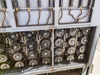 Washington, DC, ABD - 12.15.2023: Ulusal Kriptoloji Müzesi Sergisi.