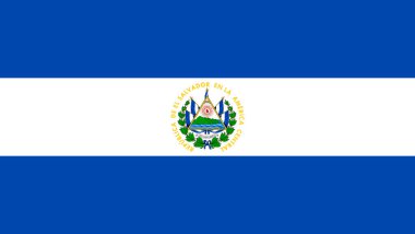 El Salvador Cumhuriyeti 'nin resmi bayrağı. Guatemala bayrağı. Görüntü.