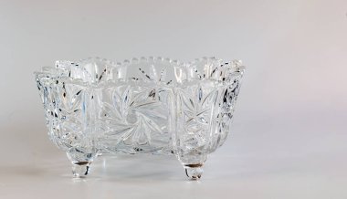 Klasik meyve salatası için bohem kristal kase.