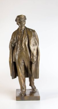 Dnepr, Ukrayna - 02.24.2024: VI. Lenin. beyaz arkaplanda.