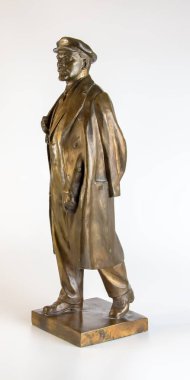 Dnepr, Ukrayna - 02.24.2024: VI. Lenin. beyaz arkaplanda.