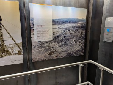 Las Vegas, Nevada, ABD - 08.04.2024: Ulusal Atom Test Müzesi. Müze sergileri.