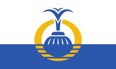 Orlando, Florida, ABD bayrağı, orijinal renkler ve oranlar. Görüntü.