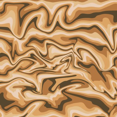 Vektör çizimi. Sarı ve hardal renklerinde soyut dalgalı arkaplan.