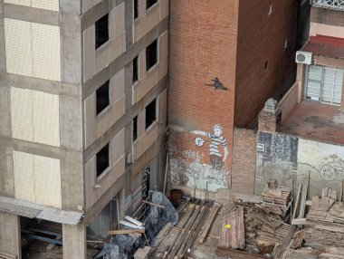 Cordoba, Arjantin - 04.01.2025: Cardinales Cofico kompleksi yakınlarında yüksek binalar inşa edilmesi.