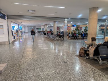 Cordoba, Arjantin - 22 Haziran 2025: Lounge Ingeniero Aeronautico Ambrosio L.V. Taravella Uluslararası Havalimanı, Pajas Blancas.