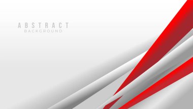 Red white abstract background vector