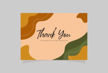 teşekkür kartı tasarım şablonu