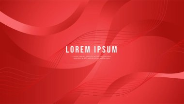 kırmızı arka plan ile dalgalı çizgiler