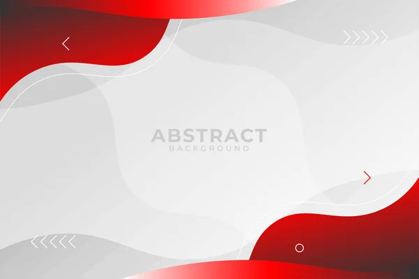 Weißer Hintergrund Mit Rotem Wellenförmigen Kopierraum — Stockvektor