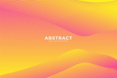 Dinamik soyut şekilli sarı arkaplan