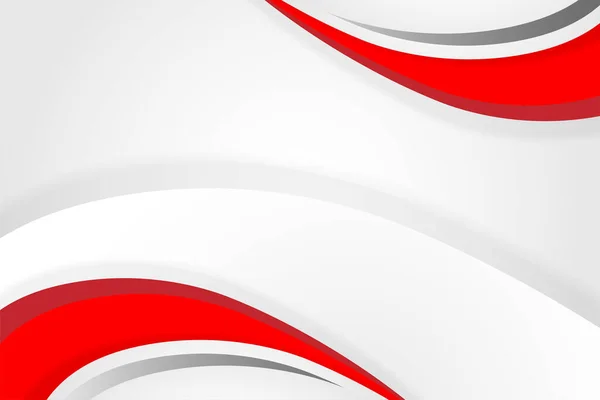 Abstrakter Roter Und Wellenförmiger Hintergrund Für Geschäftspräsentation — Stockvektor