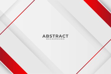 Kırmızı beyaz modern soyut arkaplan tasarımı