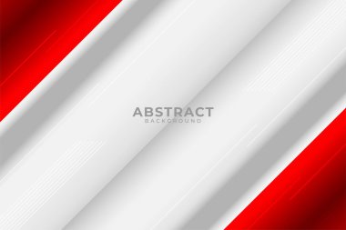Kırmızı beyaz modern soyut arkaplan tasarımı
