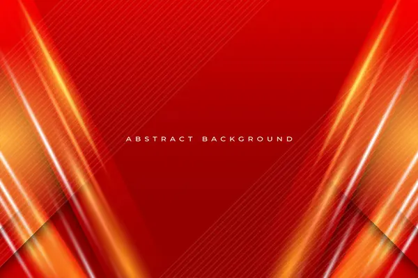 Fondo Rojo Abstracto Con Forma Geométrica Diseño Vector Estilo Lujo — Archivo Imágenes Vectoriales