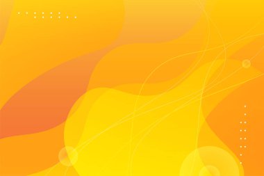 Dinamik soyut şekilli sarı arkaplan