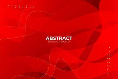 Altın çizgileri olan soyut dalgalı kırmızı arkaplan