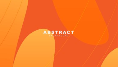 Dinamik soyut şekilli turuncu arkaplan