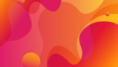 renkli geometrik arkaplan, akışkan şekiller bileşimi