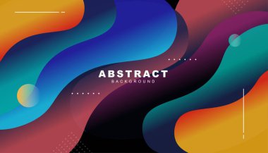 Renkli gradyan sıvı şekilleri arkaplan