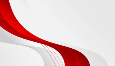İş için kırmızı stil dalga arkaplanı