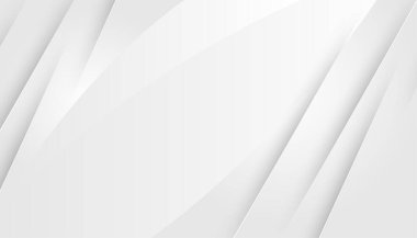 Dinamik dalgalarla soyut beyaz ve gri arkaplan