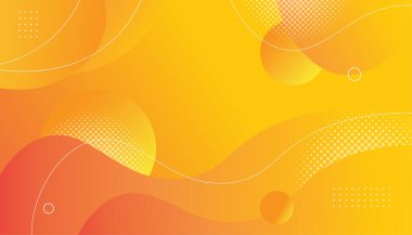sıvı eğimli dalgalı şekilli turuncu arkaplan