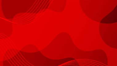 Sıvı Şekilli Soyut Kırmızı Arkaplan