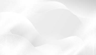 Dalgalar ve Noktalarla Soyut Monokrom Arkaplanı