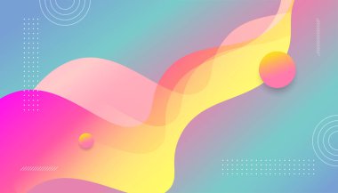 Yumuşak Renklerle Soyut Geometrik Arka Plan