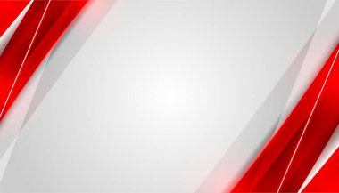 Modern Kırmızı Soyut Dalgalar arka plan vektör çizimi tasarımı.