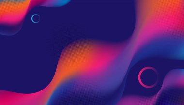 Renkli Soyut Akışkan Arkaplan Tasarımı