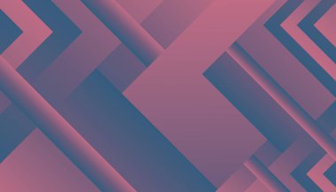 Pembe ve Mavi ile Geometrik Soyut Desen
