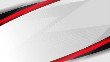 Beyaz arkaplan vektöründe kırmızı eğri