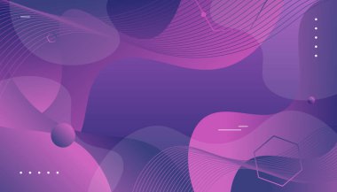 Soyut Mor Dalgalar Arkaplan Tasarımı