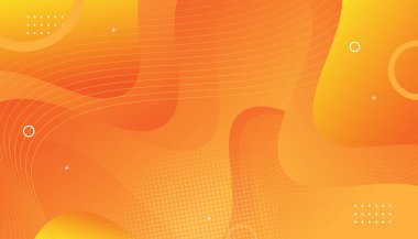 Soyut Geometrik Turuncu Gradyan Arkaplanı