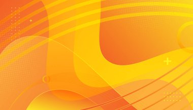 Modern parlak sarı renk dalgası arka plan vektörü