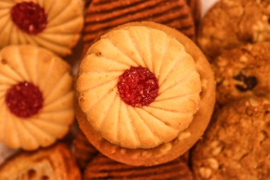 Jim Jam bisküvilerinin güzel yakın plan görüntüsü