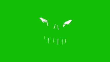 Elle çizilmiş karalamalar geçiş, karalama ve çizim efektleri krom renkli yeşil ekran arka planında, alfa kanallı beyaz renkli kalem ile. El çizimi karalamalar geçiş, karalama ve çizim efekti