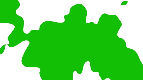 Elle Çizilmiş Karalamalar Geçiş Karalama Çizim Efektleri Krom Renkli Yeşil — Stok video