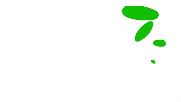 手绘笔迹转换 涂鸦和草图效果用白色铅笔在彩色键绿色屏幕背景上的效果 带有Alpha通道 手绘笔迹转换 涂鸦和草图效果 — 图库视频影像