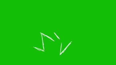 Yeşil ekran arka planında sarmal bir tasarım çiziliyor. Yeşil Ekran 'daki kıvrımlı sarmal çizgilerin el çizimi animasyonu