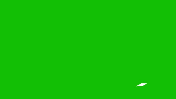 Ręcznie Rysowana Animacja Snake Styl Bazgrołów Zielony Ekran — Wideo stockowe