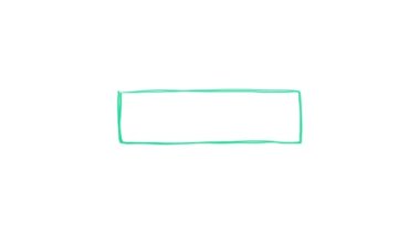 Metni vurgulamak için el çizimi karalamalar, daireler, karalamalar ve elementler. Beyaz zemin üzerinde alfa kanalı olan hareketli yeşil tasarım elemanları. Döngülü hareket grafikleri.