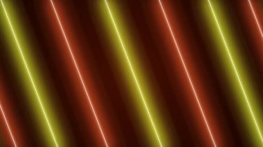 Neon ışıkları fütüristik, renkli, dikişsiz, neon ışık çizgisi teknolojisi arka planında parlıyor.