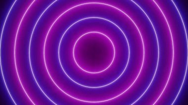 Neon ışıkları fütüristik, renkli, dikişsiz, neon ışık çizgisi teknolojisi arka planında parlıyor.