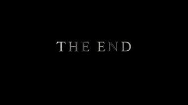 The End sineması başlığı The End Silver metin ile siyah arkaplan hareketi, 4K 3D kusursuz döngü kapağı başlık karavanı için. 3B Canlandırma ve Hazırlama