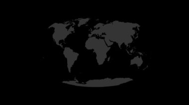 Modern dijital çağı ve insanlar arasındaki küresel bağlantıyı aktaran Dünya haritasının stilize edilmiş bir tasviri