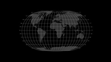 Modern dijital çağı ve insanlar arasındaki küresel bağlantıyı aktaran Dünya haritasının stilize edilmiş bir tasviri